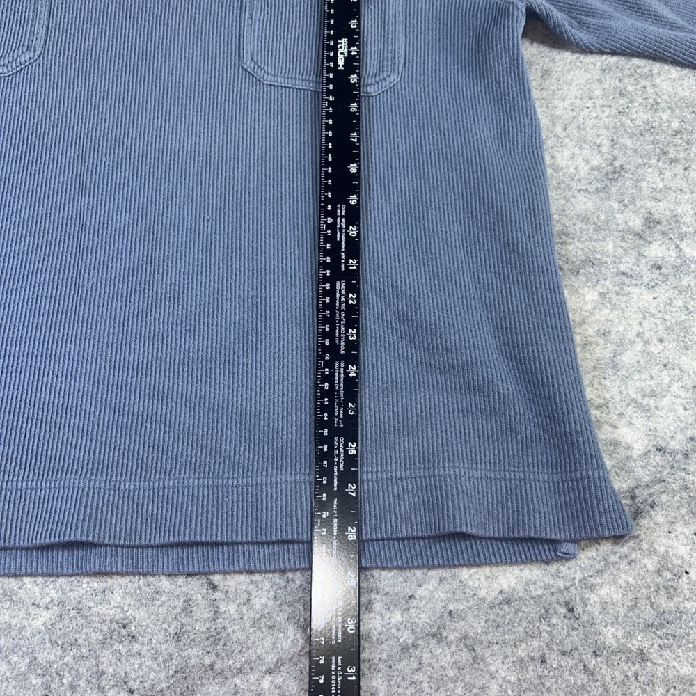 Eddie Bauer Legend Sweater XL Gray Sweatshirt Summit Pullover 1/4 Zip Pockets - Picture 6 of 8